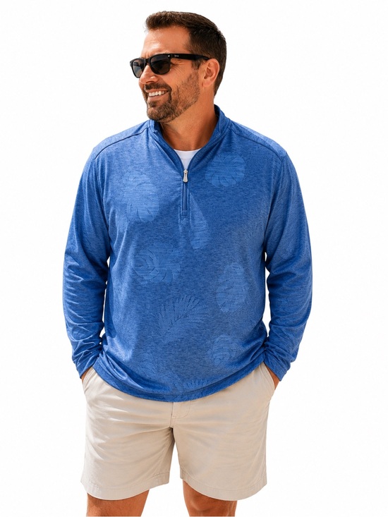 Tommy Bahama Other - Tommy Bahama Blue IslandZone Quarter-Zip Pullover